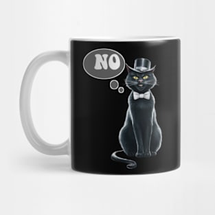 Black Cat says no Mug